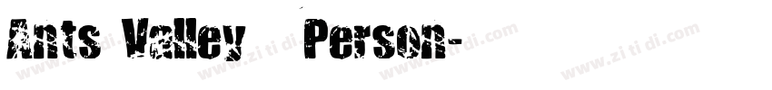 Ants Valley   Person字体转换